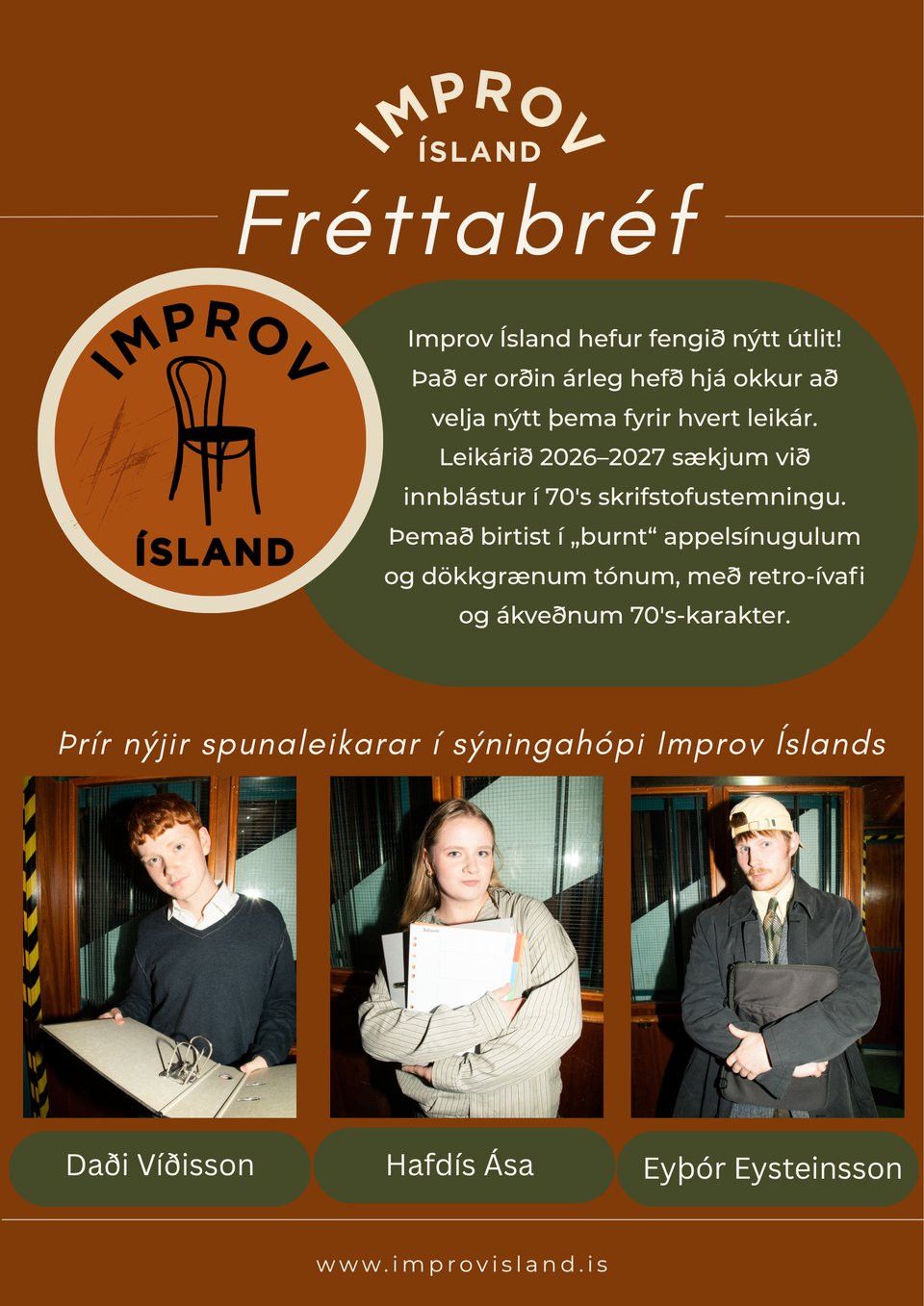 Ný stjórn Improv Íslands - Fréttabréf október