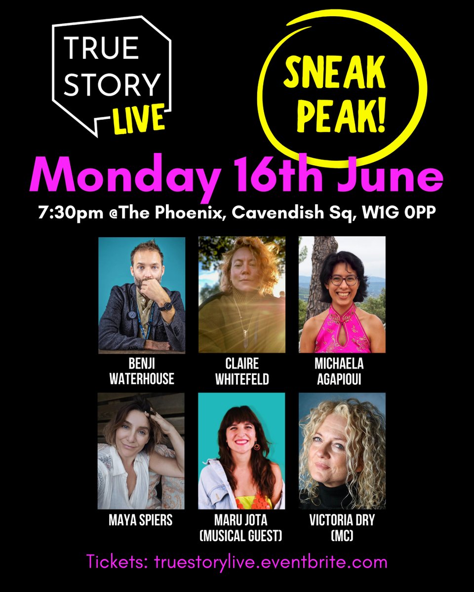 Lineup image for True Story show on June 16