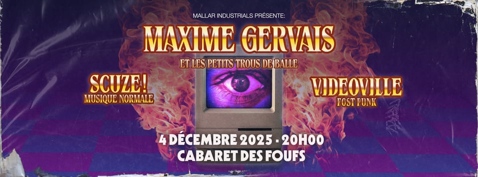 4 Décembre 2025 @ Cabaret des Foufounes Électriques