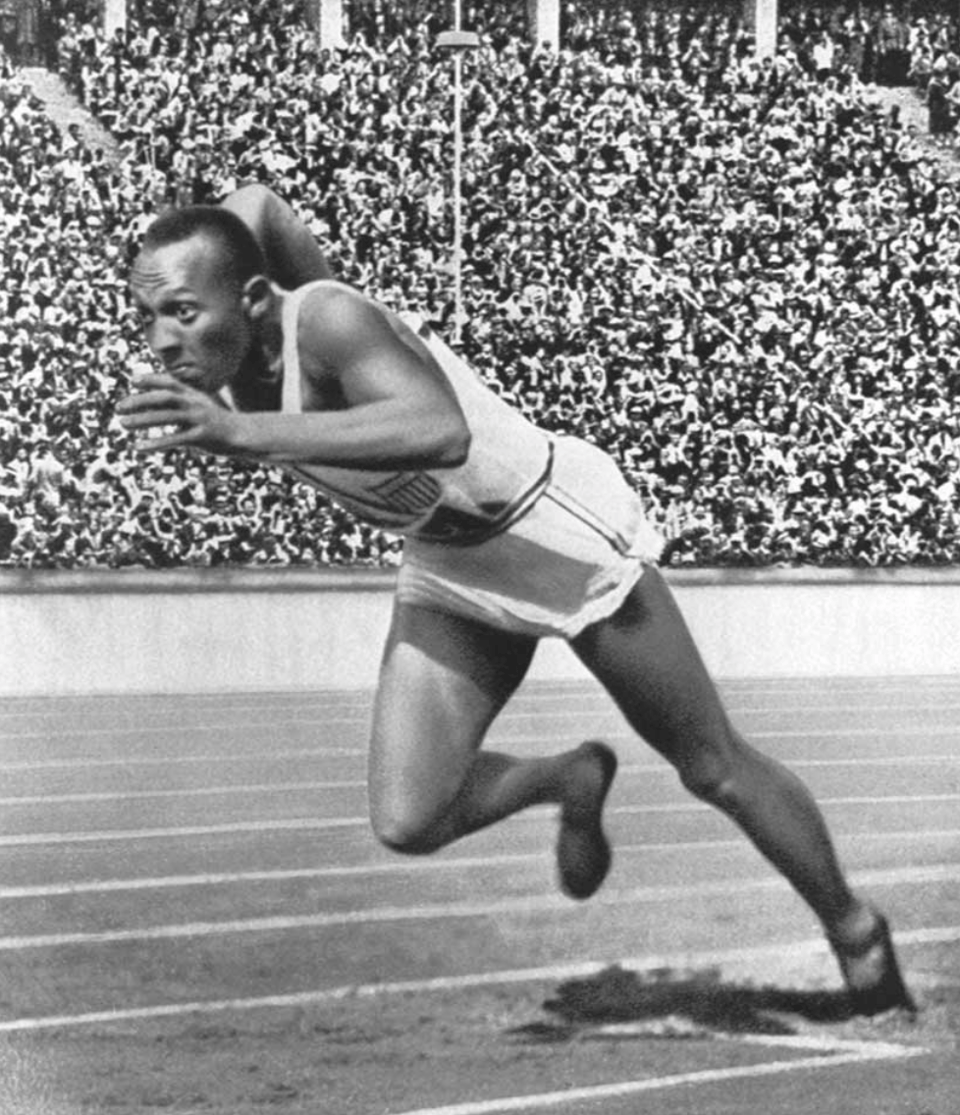 A photo of legendary runner Jesse Owens.