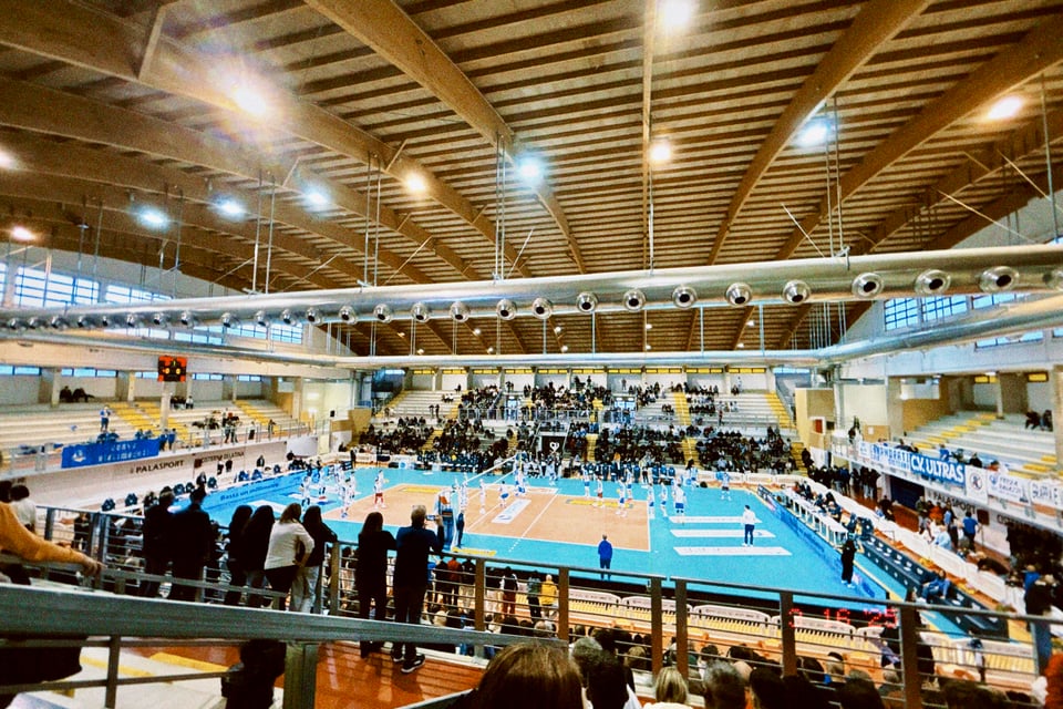 Cisterna's PalaSport on March 16th before Cisterna - Trento