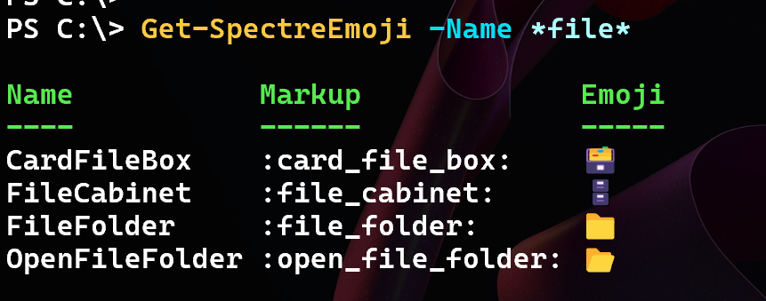 Find Spectre Emojis