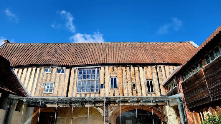 A bit of the view from Dragon Hall's courtyard