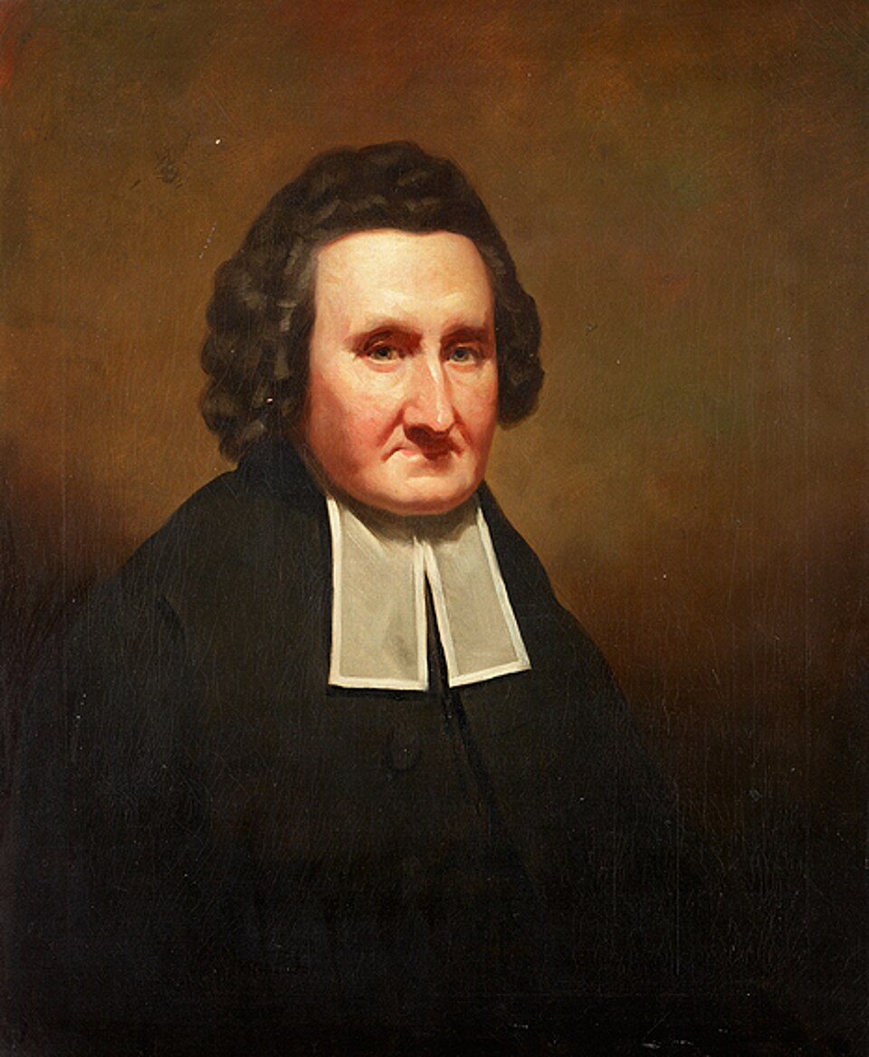 A portrait of John Erskine, in clerical garb.