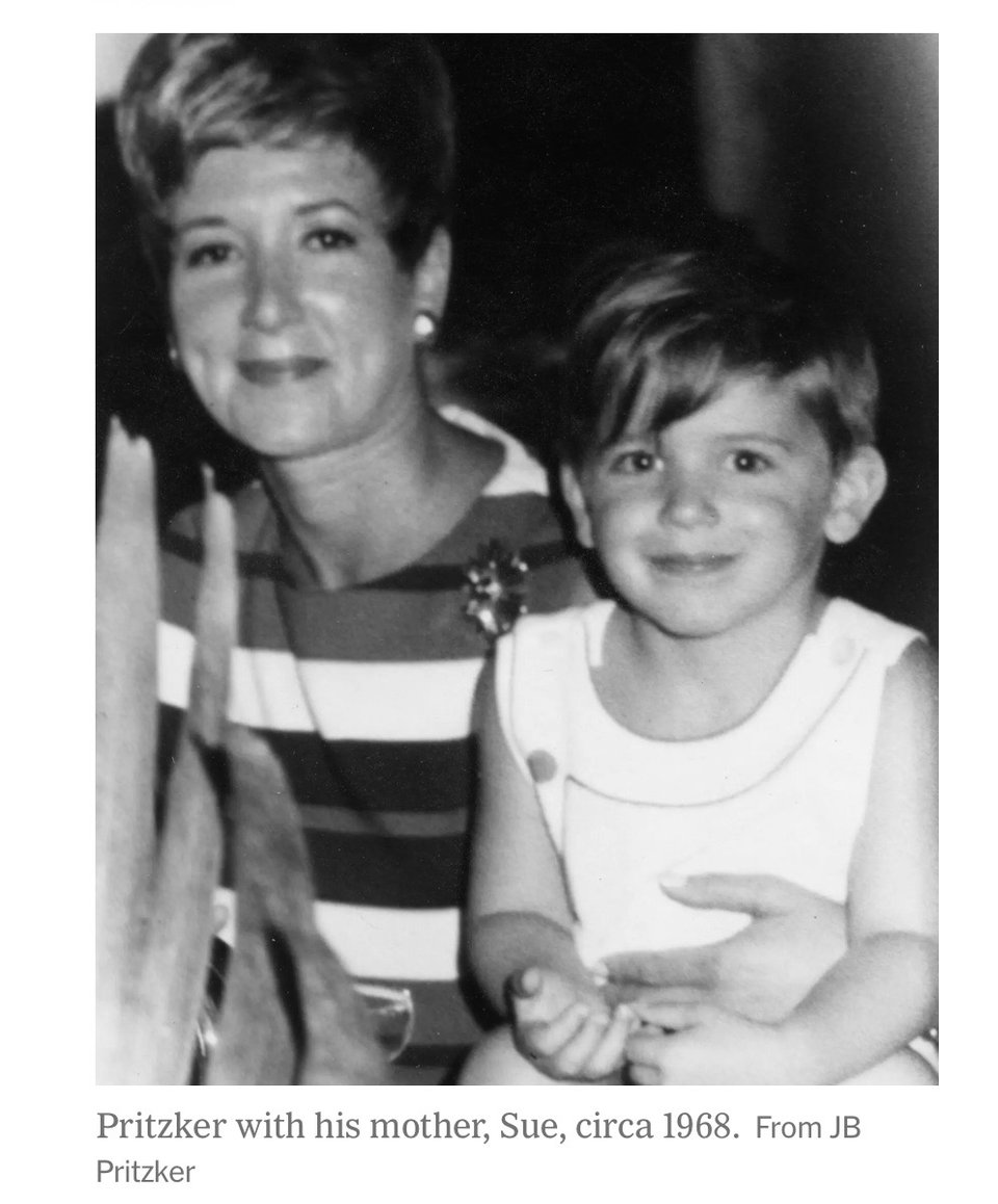 Pritzker and his mom