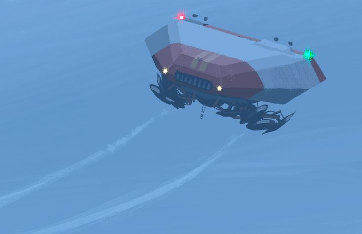 a futuristic supply dropship