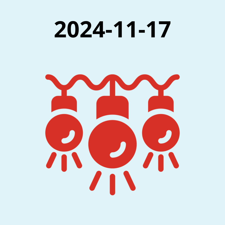 Icon of three christmas lights. 2024-11-17