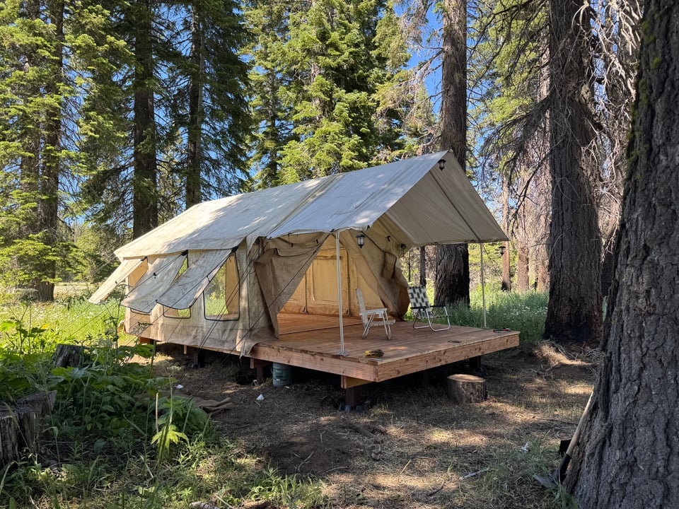 Our tent platform