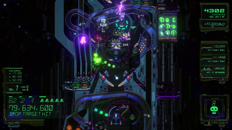 Image of the pinball videogame Xenotilt.