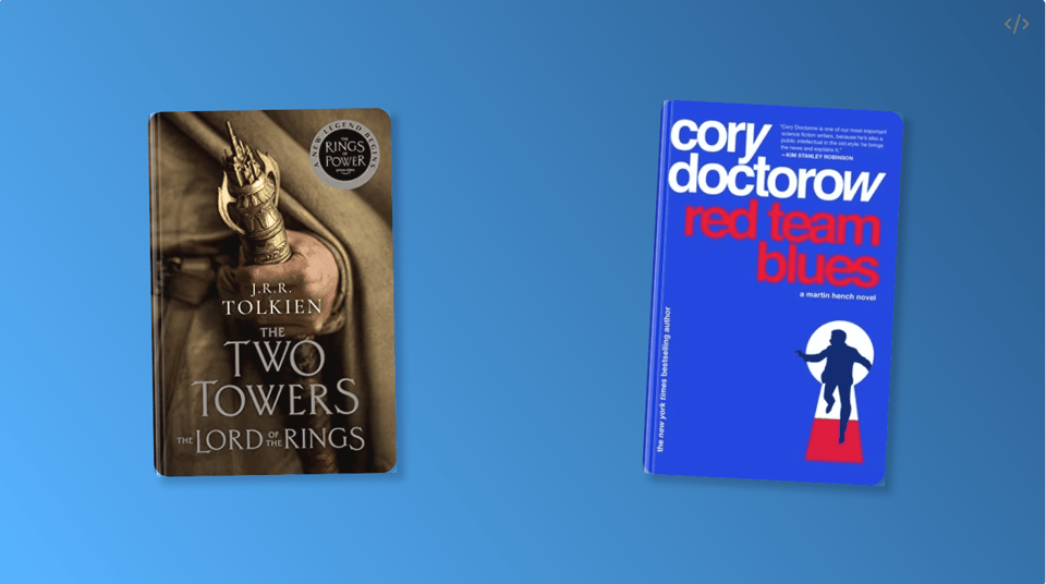 Covers for Tw Two Towers and Red Team Blues