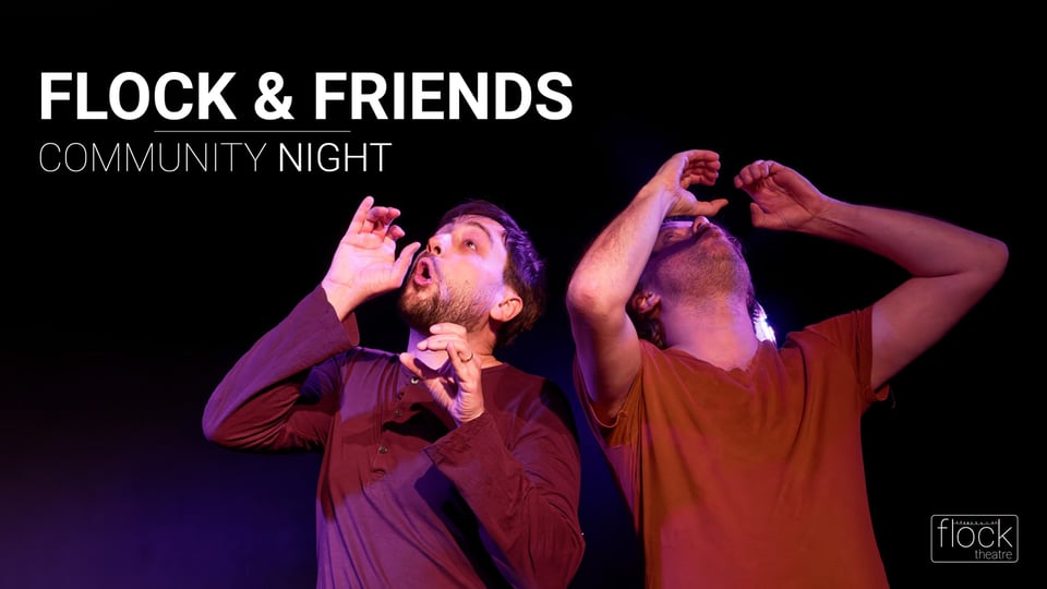 two actors pretending to drink