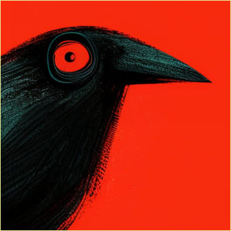 The Raspy Raven Rag logo