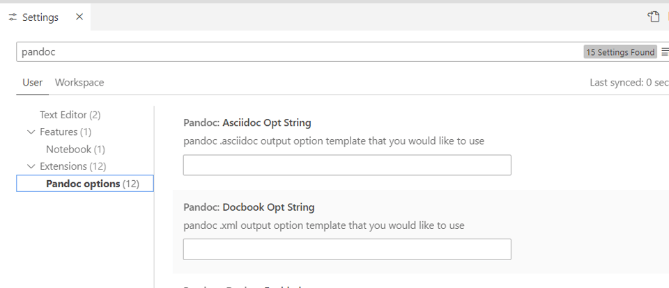 Configure the extension