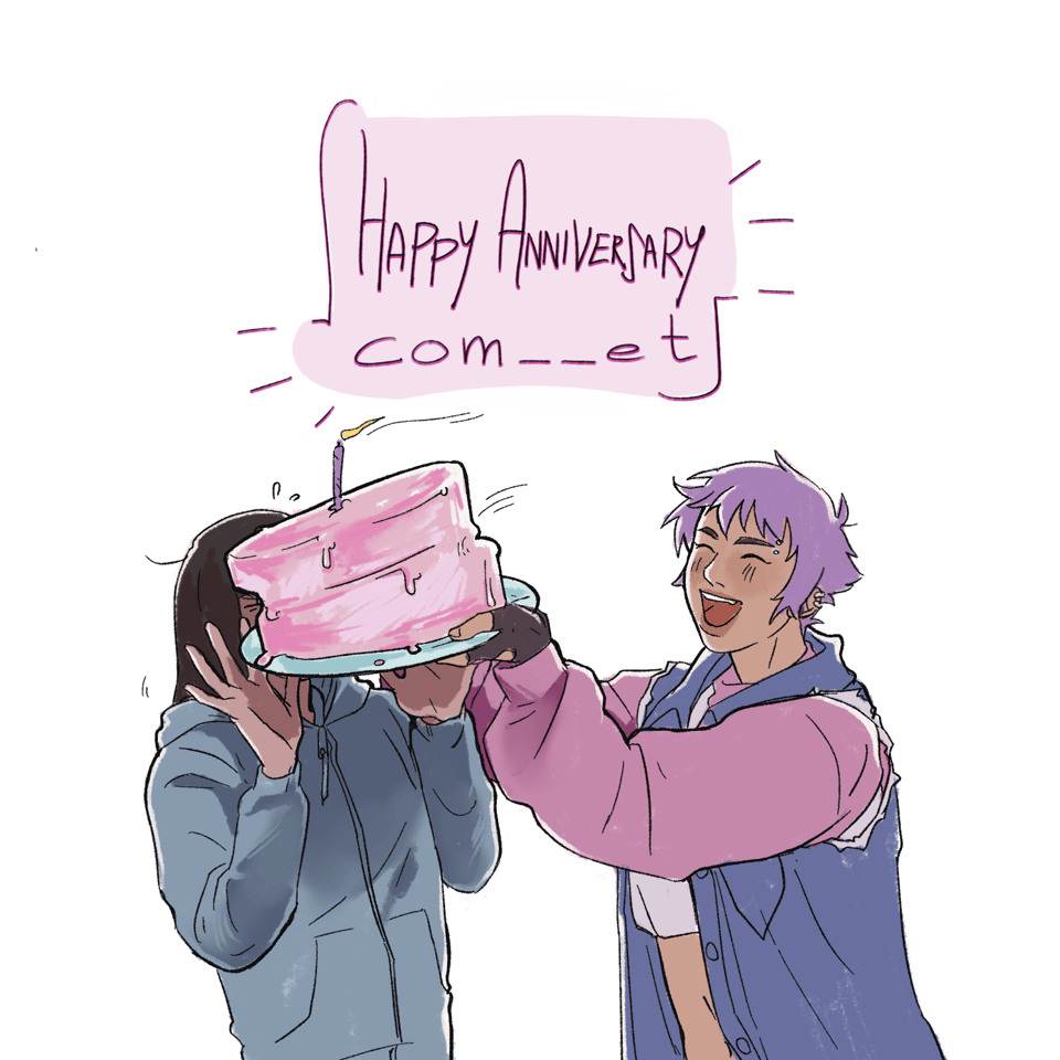 Happy Anniversary com__et! Picture of