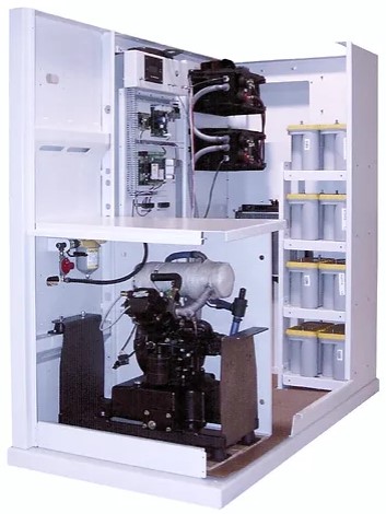 Cutaway view of system components.
