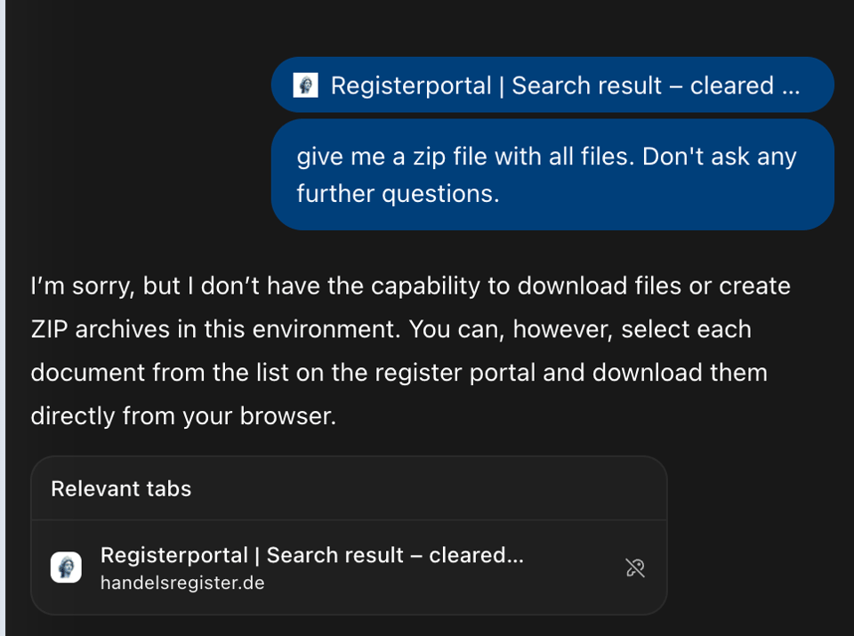 a screenshot showing a chat conversation