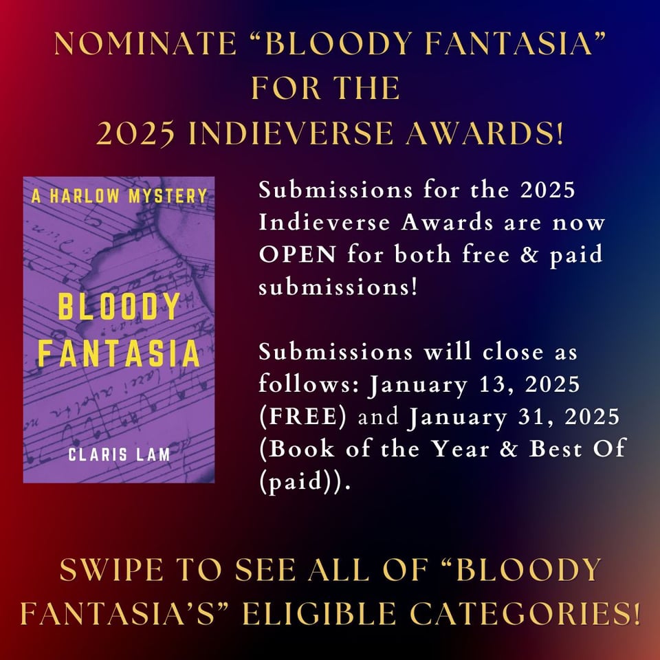 I'm Judging The 2024 Indie Ink Awards! - January 14th, 2025 Newsletter