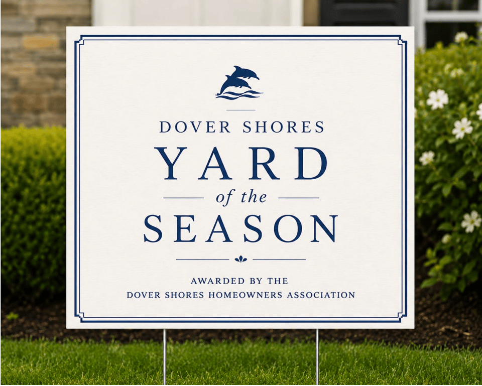 Dover Shores News - Board Meeting Tuesday 9/15 5PM