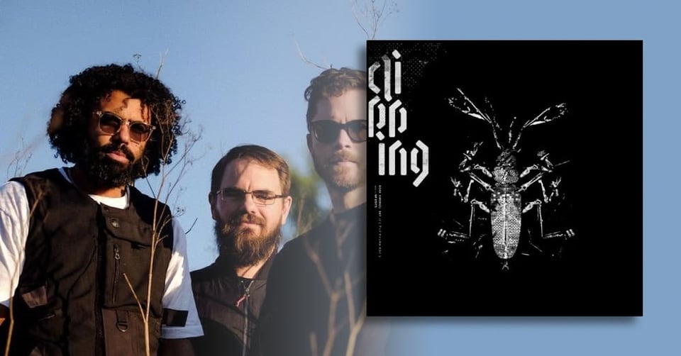 The cover of Clipping new album: Dead Channel Sky.