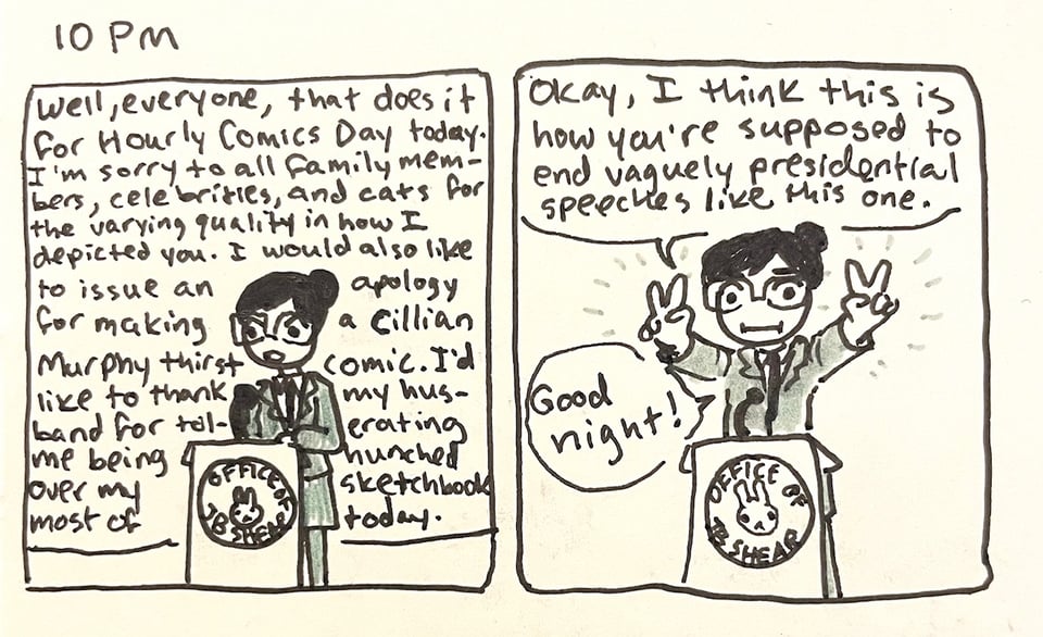 Mini-Newsletter: Hourly Comics Day!