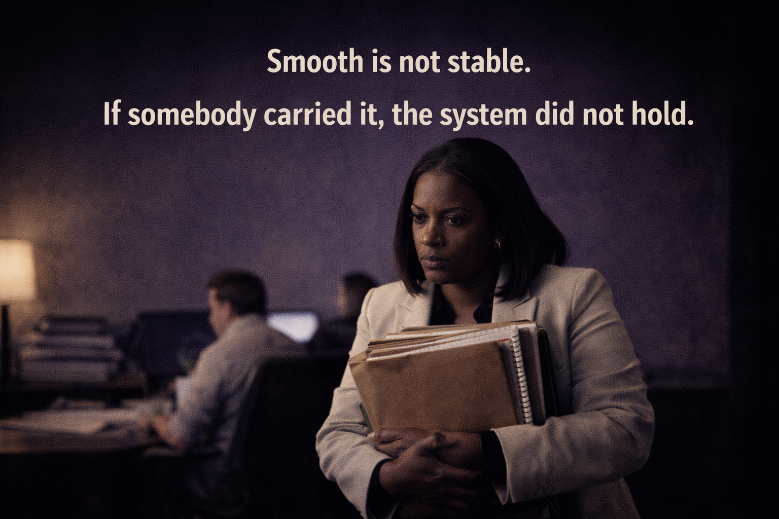 Calm ain’t the same as stable