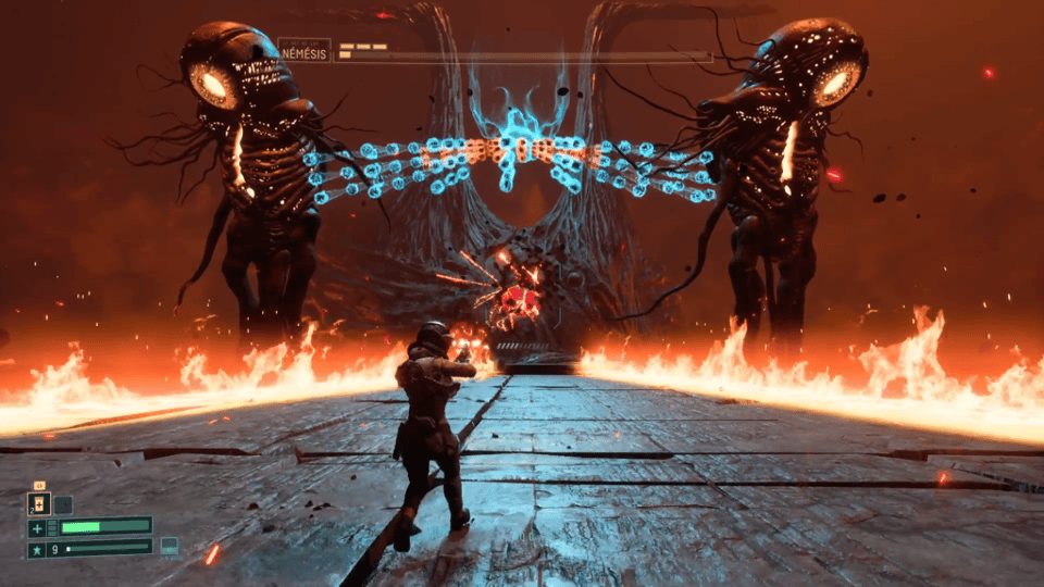 An image of the Nemesis boss fight