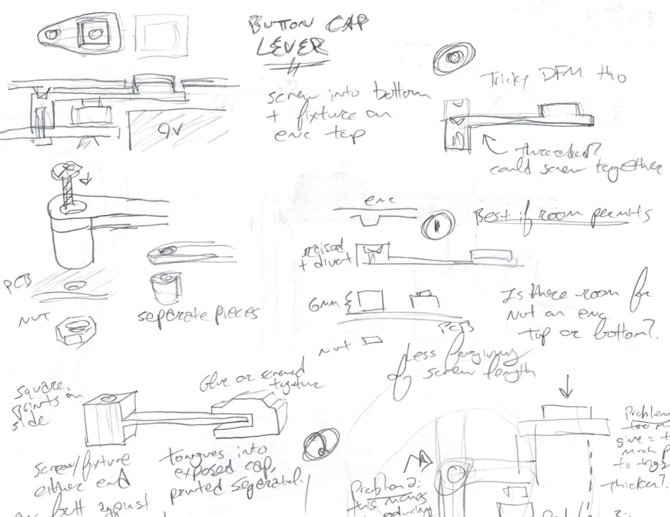 Thinking about the big button cap lever