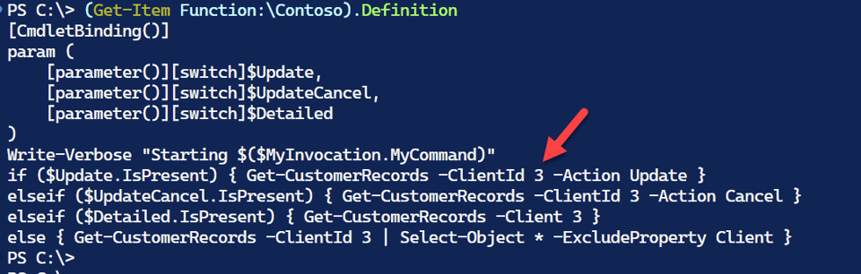 Embedded client values