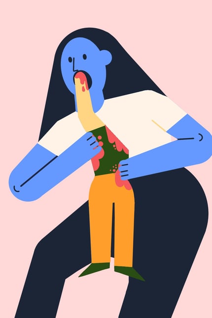 @clayohr, 2021*, Parody of Saturn Devouring His Son*. Image kindly provided by the artist.