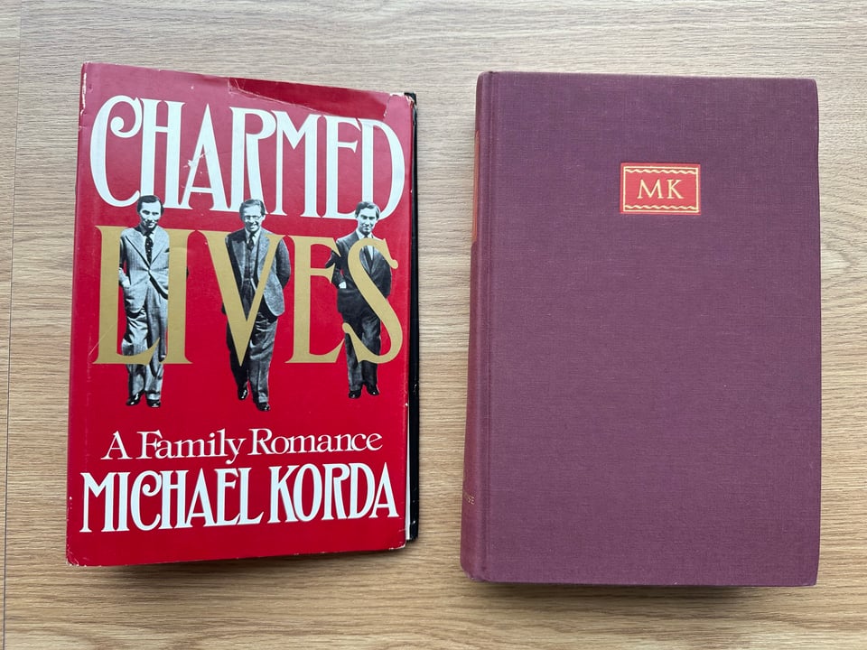 Charmed Lives, by Michael Korda, with and without book jacket.
