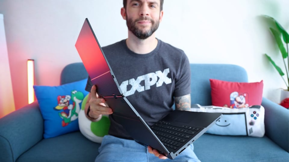 Russ holding GPD Duo