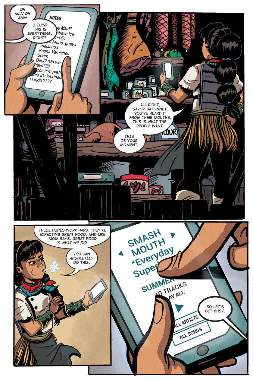 Page 5 of a new Savor comic by Kleid, Broglia and Reynoso