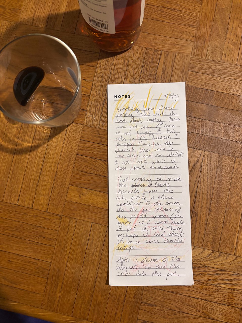 The late night scribbles that were the beginning of this newsletter Pt 1