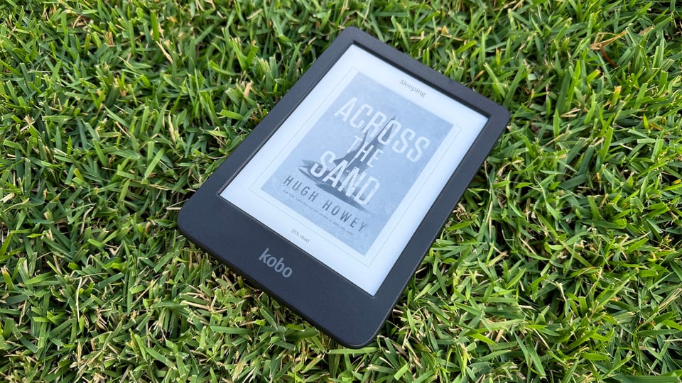 Kobo Clara BW resting on some nice grass