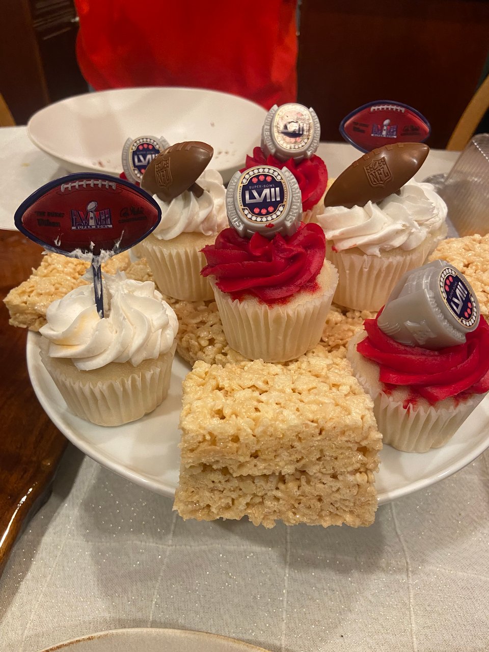 football cupcakes