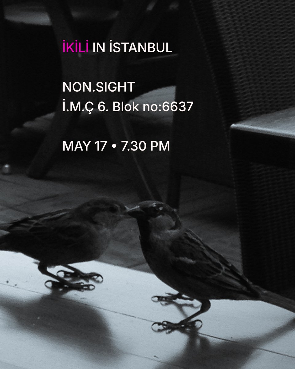 ikili performance flyer