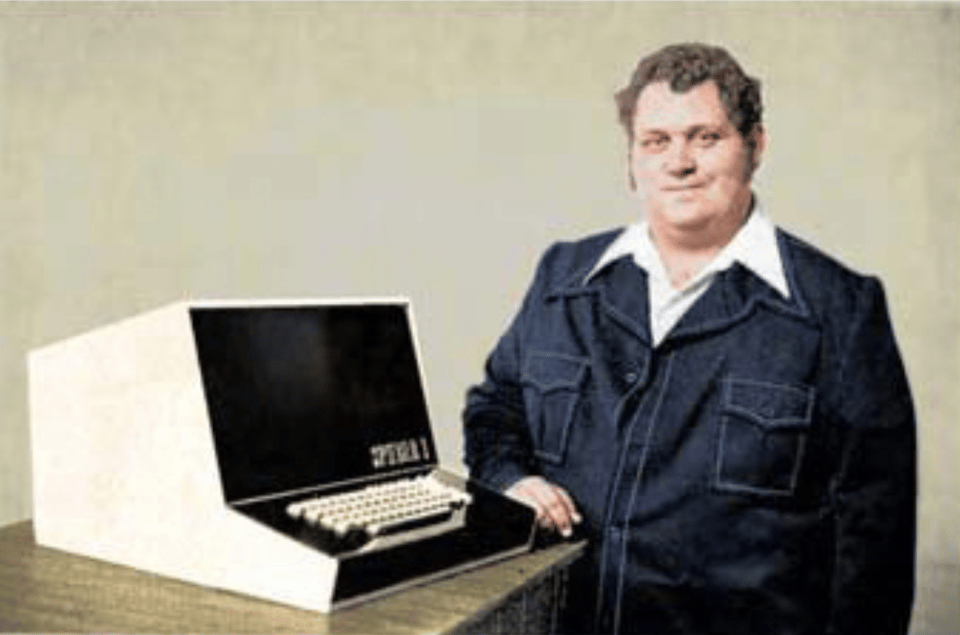 Mike Wise and his Sphere 1 computer