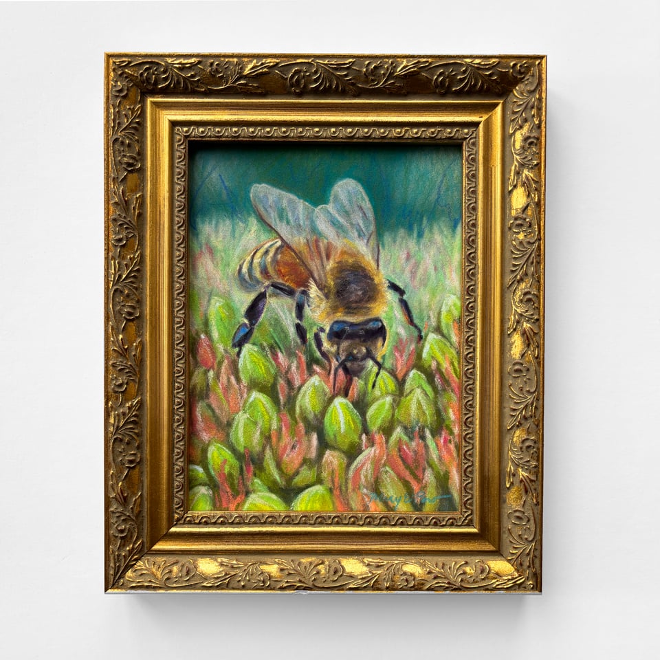Little Bee painting by Mary Pow