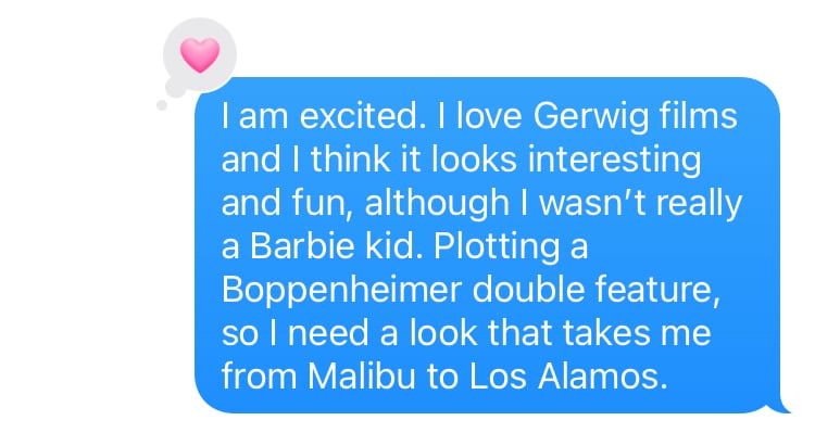 a screencap of a text message reading