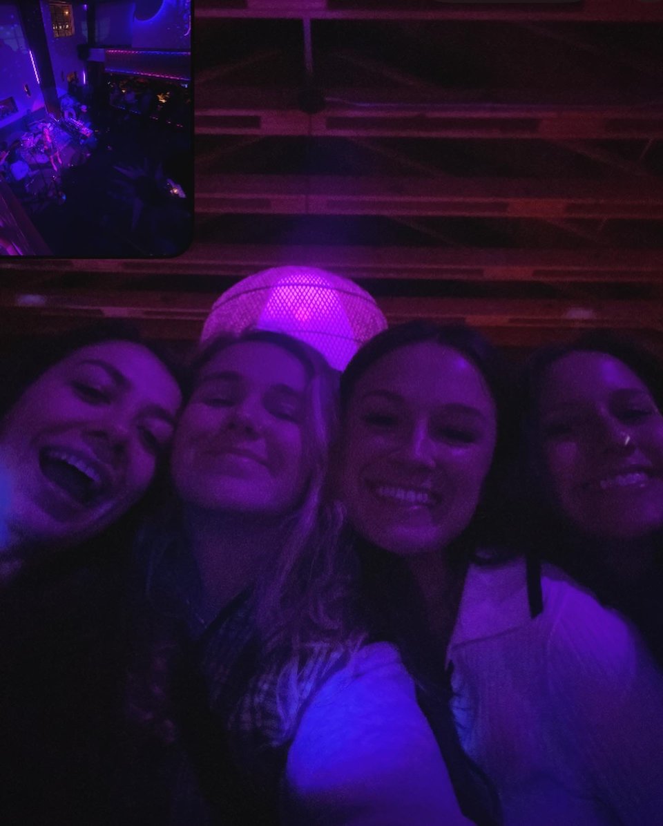 a group of girls at a nightclub