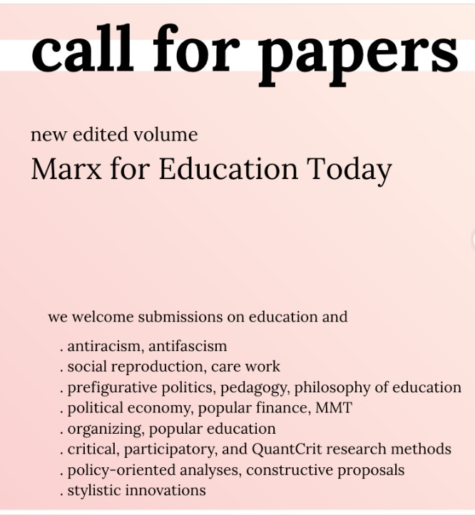 Marx for Education Today