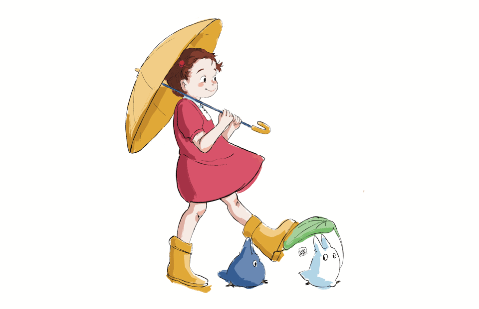 Mei & little Totoros from My Neighbor Totoro
