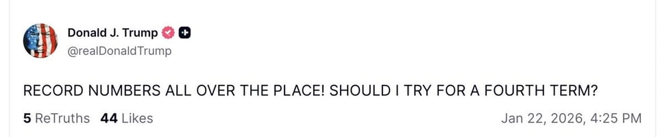 Trump claims he is sooo popular, or is he just taunting us?