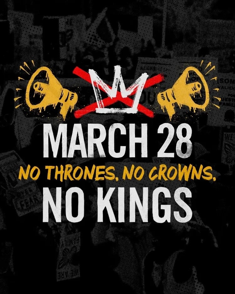 No Kings March Poster
