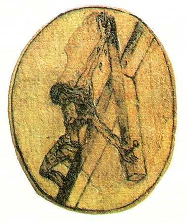 Drawing of the Crucifixion by St. John of the Cross c. 1550
