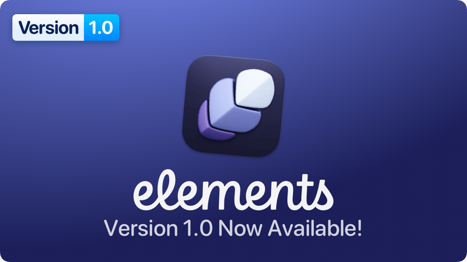 Elements version 1.0 now available