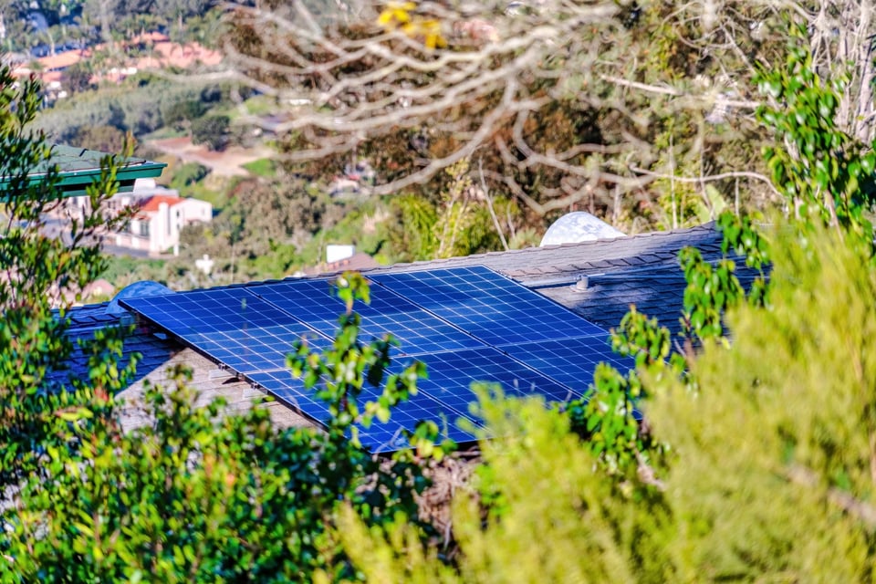 Rooftop solar in San Diego, California.