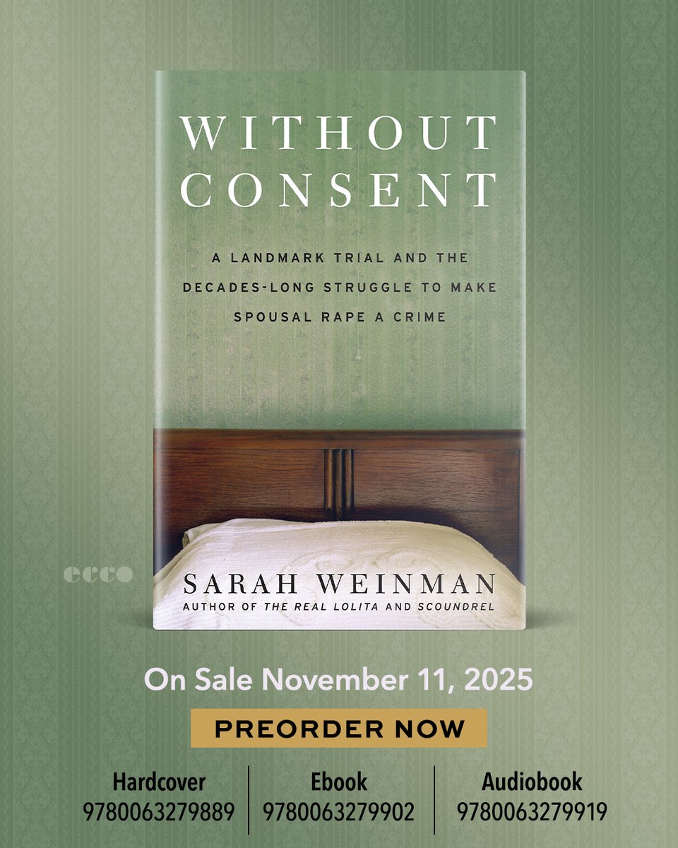 pre-order graphic for WITHOUT CONSENT, which will be published by Ecco on November 11