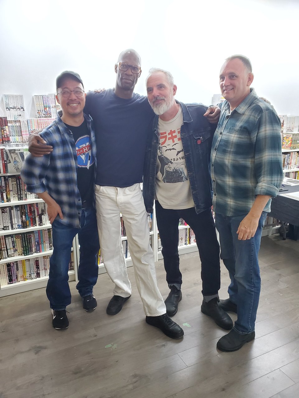 From left to right: Myself, Ho Che Anderson, Jay Stephens and Nick Craine. An absolutely incredible night and a real privilege