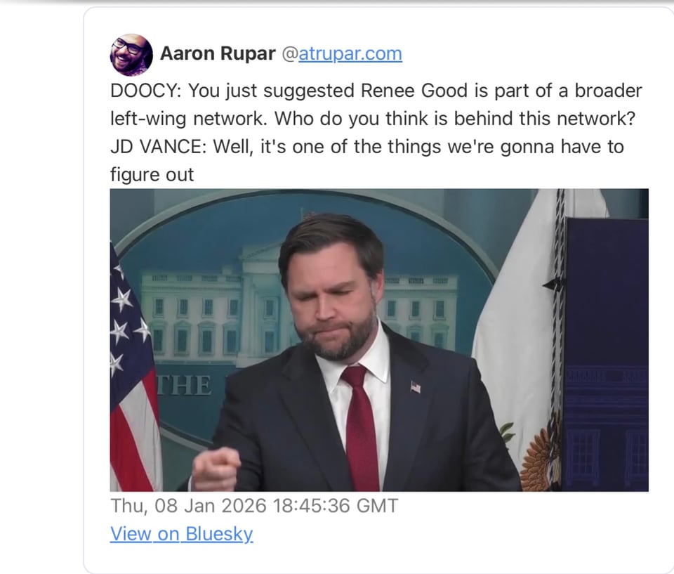 JD Vance makes up stuff about Renee Good